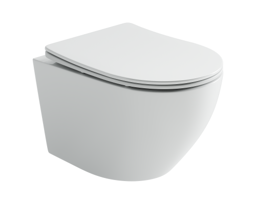 Подвесной унитаз Ceramicanova Uno Rimless белый