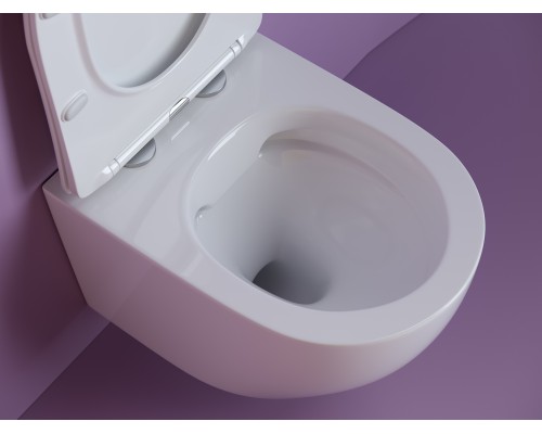 Подвесной унитаз Ceramicanova Uno Rimless белый