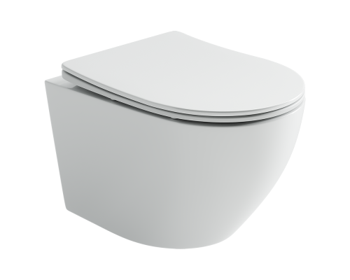 Подвесной унитаз Ceramicanova Uno Rimless белый