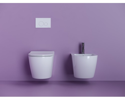 Подвесной унитаз Ceramicanova Uno Rimless белый