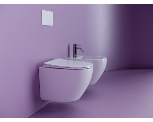 Подвесной унитаз Ceramicanova Uno Rimless белый