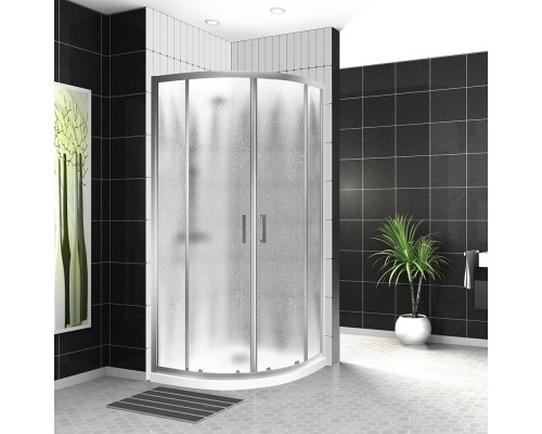 Душевой уголок BelBagno Uno 90х90 UNO-195-R-2-90-CH-CR профиль Хром стекло шиншилла