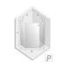 Душевое ограждение NEW TRENDY AVEXA GOLD BRUSHED R 80x80x200 золото
