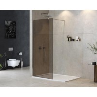 Душевая перегородка Cezares Liberta 100 LIBERTA-L-1-100-120-BR-Cr Хром