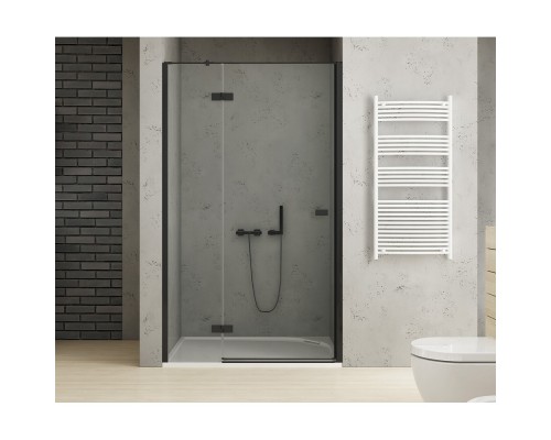 Дверь в нишу NEW TRENDY REFLEXA BLACK L 110x200 черный