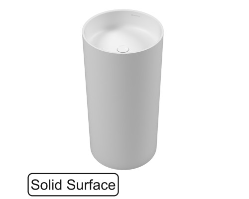 Умывальник из искусственного камня WHITECROSS Altar D=43, белый матовый 