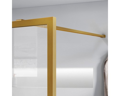 Душевая перегородка Vincea Walk-In VSW-1HC800CFBG 800x2000 браш золото