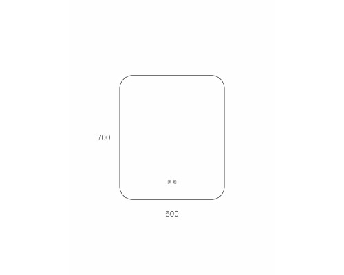 Зеркало Taliente Zled-B с LED-подсветкой, 60x70см, прямоугольное, с антизапотеванием