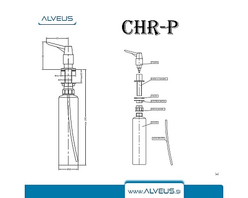 Дозатор для мыла Alveus 1016099 Дозатор для мыла Alveus 1016099