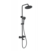 Душевая система с термостатом Wonzon&Woghand, Черный матовый