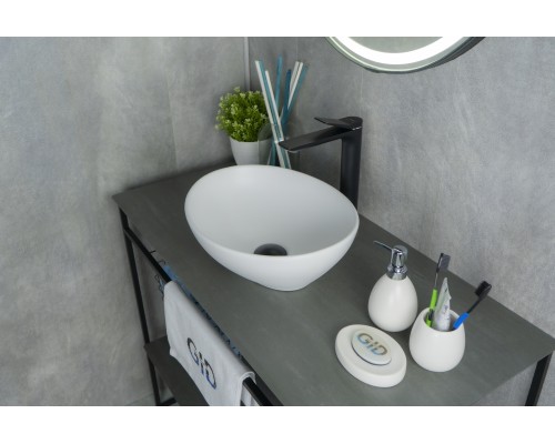 Белая матовая керамическая раковина Gid N900