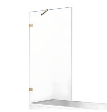 Шторка для ванны NEW TRENDY AVEXA GOLD BRUSHED 100x150 брашированное золото