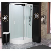 Душевая кабина Frank F412R White без крыши Размер:120x80x215 см