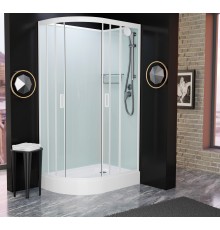Душевая кабина Frank F412R White без крыши Размер:120x80x215 см