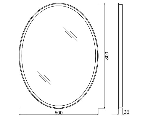 Зеркало BelBagno SPC-VST-600-800-LED-BTN Зеркало BelBagno SPC-VST-600-800-LED-BTN