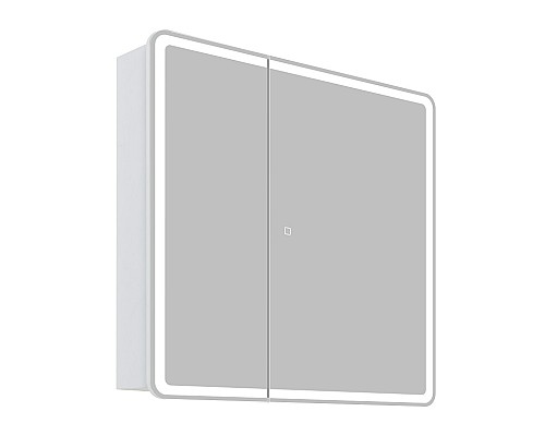 Зеркальный шкаф BelBagno Marino 80 SPC-MAR-800/800-2A-LED-TCH с подсветкой Белый