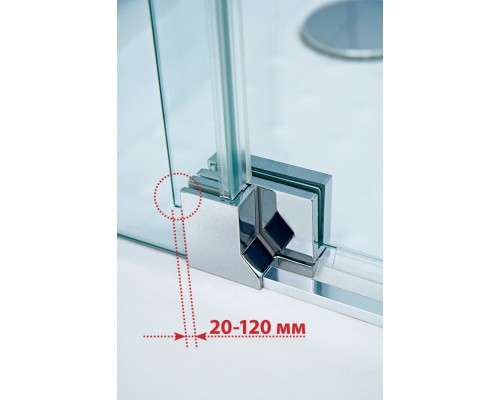 Душевой уголок Cezares Slider 80x90 SLIDER-AH-1-90-70/80-C-Cr Хром