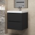 Тумба с раковиной подвесная Uperwood Tanos NEW 50х45х55 см, черная