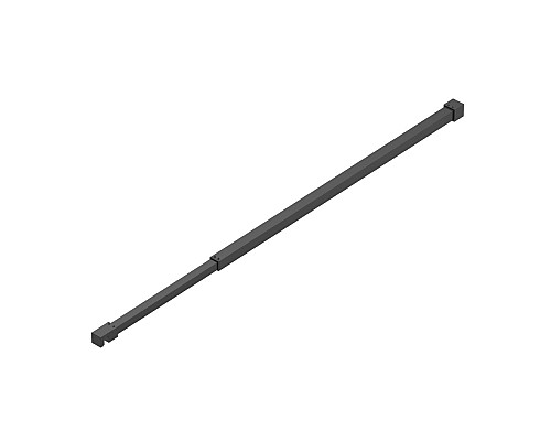 Душевая перегородка BelBagno Kraft 90 KRAFT-L-1-90-C-NERO профиль Черный матовый стекло прозрачное
