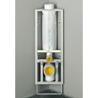 Угловая инсталляция для подвесного Schwab, унитаза с кнопкой сверху матовый хром