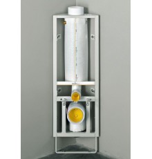 Угловая инсталляция для подвесного Schwab, унитаза с кнопкой сверху матовый хром