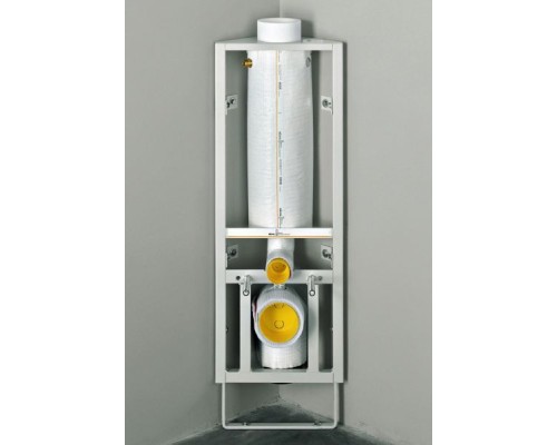 Угловая инсталляция для подвесного Schwab, унитаза с кнопкой сверху матовый хром