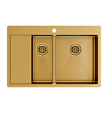 Кухонная мойка Paulmark Liga 78 PM227851-BGR Брашированное золото
