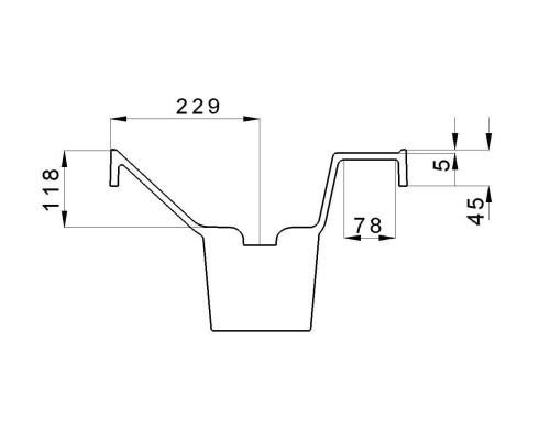 Раковина для ванной Uperwood Classic 120х45х14 см, двойная, белая глянцевая