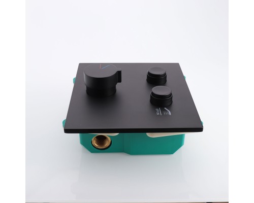 Встраиваемый смеситель для душа Vincea VSCV-421MB двухфункциональный черный