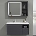 Тумба с раковиной Black&White U910.1000 матовый серый