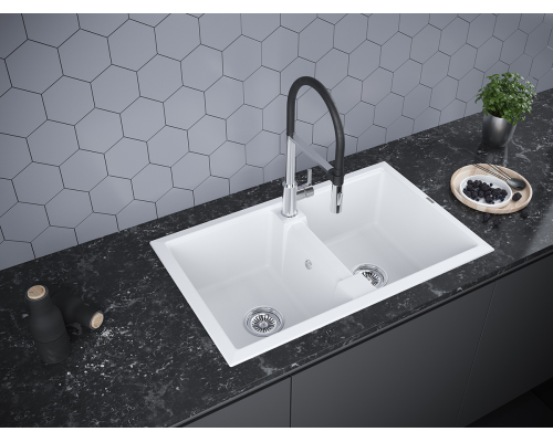 Кухонная мойка Paulmark Zwilling PM238150-WH Белый