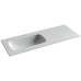 Раковина накладная Ceramicanova Грация (Grace) чаша слева без отв под смеситель 1210x457x137 белый