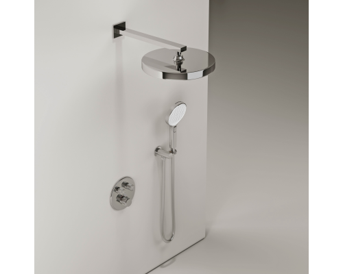 Душевой комплект Sancos Space c термостатическим смесителем хром