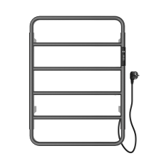 Полотенцесушитель электрический Wonzon&Woghand WISMAR, Темный графит WW-AL201-GM