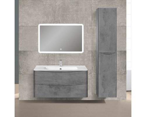 База под раковину Vincea Paola 1000 подвесная 2 выкатных ящика Soft close Beton