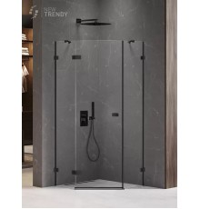 Душевое ограждение NEW TRENDY AVEXA BLACK L 90x90x200 черный