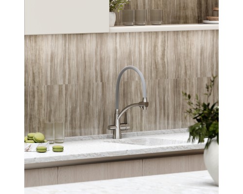 Смеситель для кухни SANCOS Eri SC4001BN с подключением фильтра, браш никель