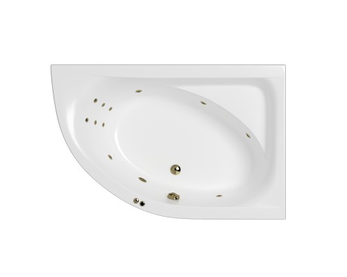 Ванна WHITECROSS Aquarella 170x110 (правая) "LINE" (бронза)