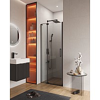 Душевая дверь Cezares Slider 80 SLIDER-B-1-70/80-C-NERO Черный матовый