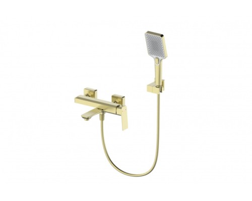 Смеситель для ванны с душем Wonzon&Woghand, Брашированное золото