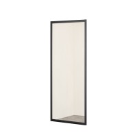 Душевая боковая стенка напольная Taliente 90x195см, прозр.стекло 6мм, черный профиль