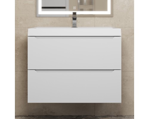 Тумба под раковину 70 см, Uperwood Tanos, белая матовая