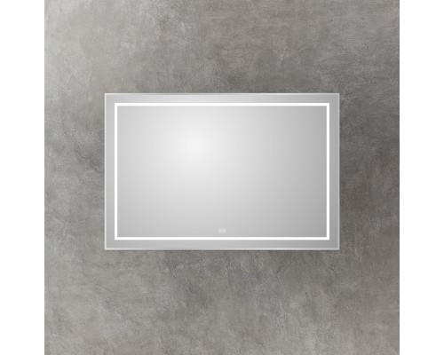 Зеркало BelBagno Kraft 120 SPC-KRAFT-1200-800-LED-TCH-WARM с подсветкой Сатин с сенсорным выключателем и подогревом
