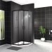Душевой уголок BelBagno Uno 90х90 UNO-195-P-2-90-C-NERO Черный матовый