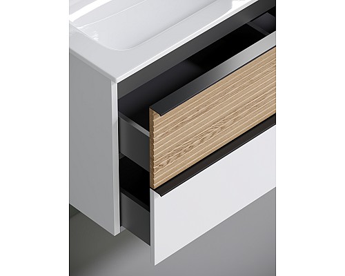 Тумба для раковины SanCos Delta 100 DL100RW Дуб белый Тумба для раковины SanCos Delta 100 DL100RW Дуб белый