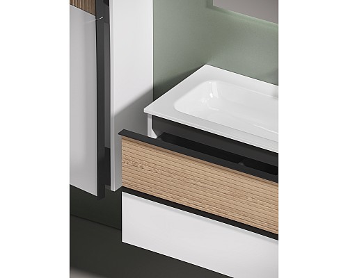 Тумба для раковины SanCos Delta 100 DL100RW Дуб белый Тумба для раковины SanCos Delta 100 DL100RW Дуб белый