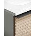 Тумба для раковины SanCos Delta 100 DL100RW Дуб белый