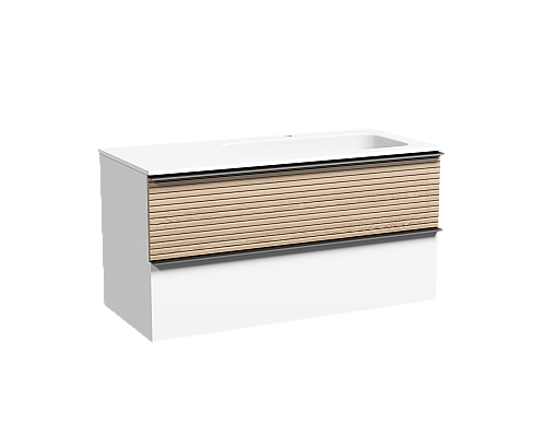 Тумба для раковины SanCos Delta 100 DL100RW Дуб белый Тумба для раковины SanCos Delta 100 DL100RW Дуб белый