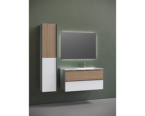 Тумба для раковины SanCos Delta 100 DL100RW Дуб белый Тумба для раковины SanCos Delta 100 DL100RW Дуб белый