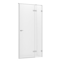 Дверь в нишу NEW TRENDY EVENTA R 80x200 хром